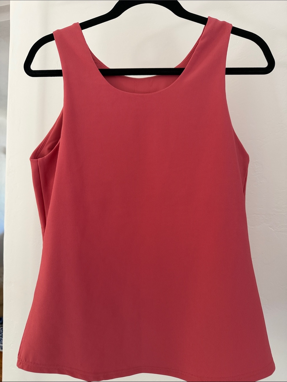 Sleeveless Women’s Tank Top in Salmon with built in bra